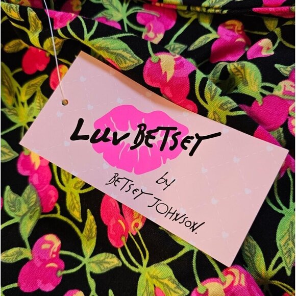 Luv Betsey By Betsey Johnson Floral Summer Dress. Lightweight Jersey Sizes Small - Picture 5 of 6